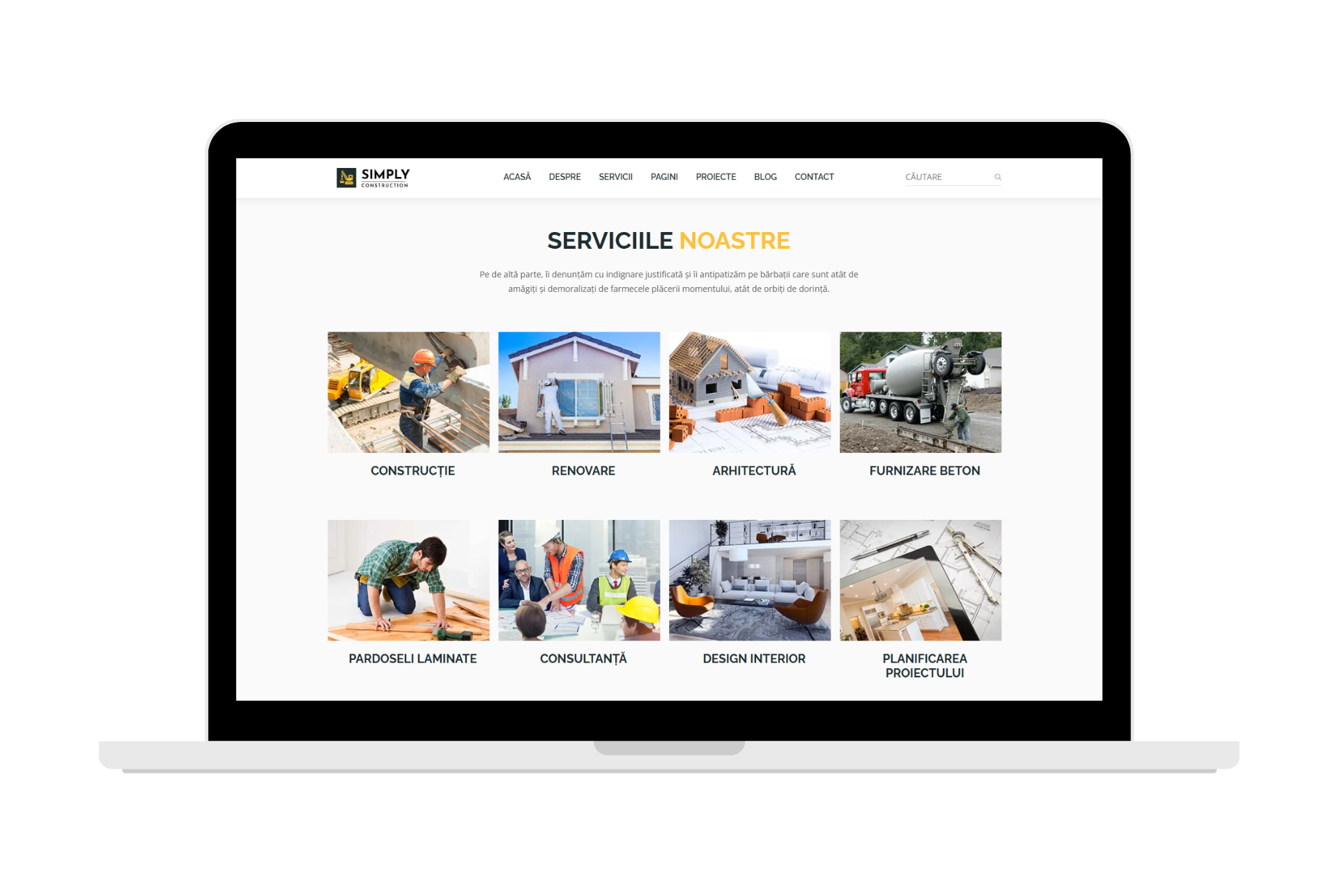 Site firmă construcții